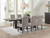 Coaster Calandra 7 PC DINING SET Brown Farmhouse and Rustic