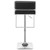 Coaster Alameda ADJUSTABLE BAR STOOL Black