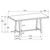 Coaster COUNTER HT DINING TABLE Brown