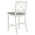 Coaster Hollis COUNTER HT DINING TABLECOUNTER HT DINING CHAIR White