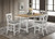 Coaster Hollis COUNTER HT DINING TABLECOUNTER HT DINING CHAIR White