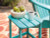 Ashley Sundown Treasure White 2 Outdoor Chairs with End Table