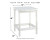 Ashley Sundown Treasure White 2 Outdoor Chairs with End Table