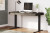 Ashley Zendex Dark Brown Home Office Desk and Filing Cabinet