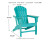 Ashley Sundown Treasure Turquoise 2 Outdoor Chairs with End Table