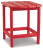Ashley Sundown Treasure Red 2 Outdoor Chairs with End Table