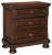 Ashley Porter Rustic Brown Queen Sleigh Bed with Mirrored Dresser, Chest and 2 Nightstands