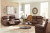 Ashley Edmar Chocolate Sofa, Loveseat and Recliner