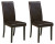 Ashley Kimonte Dark Brown Beige 2-Piece Dining Room Chair