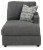 Ashley Edenfield Charcoal 3-Piece Sectional with Ottoman