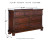 Ashley Porter Rustic Brown Queen Panel Bed with Dresser