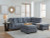 Ashley Marleton Gray 2-Piece Sleeper Sectional with Ottoman 55305/17/10/08