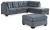 Ashley Marleton Gray 2-Piece Sectional with Ottoman