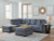 Ashley Marleton Gray 2-Piece Sectional with Ottoman