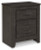 Ashley Brinxton Charcoal Queen Panel Bed with Mirrored Dresser and Nightstand