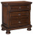 Ashley Porter Rustic Brown King Panel Bed with Mirrored Dresser, Chest and 2 Nightstands