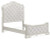 Ashley Arlendyne Antique White Queen Upholstered Bed with Mirrored Dresser and 2 Nightstands