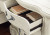 Ashley Arlendyne Antique White Queen Upholstered Bed with Mirrored Dresser and 2 Nightstands