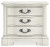 Ashley Arlendyne Antique White Queen Upholstered Bed with Mirrored Dresser and 2 Nightstands