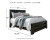 Ashley Brinxton Charcoal King/California King Panel Headboard Bed with Mirrored Dresser and Chest
