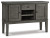 Ashley Hallanden Gray Counter Height Dining Table and 4 Barstools with Storage