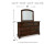 Ashley Porter Rustic Brown California King Panel Bed with Mirrored Dresser, Chest and 2 Nightstands
