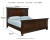 Ashley Porter Rustic Brown California King Panel Bed with Mirrored Dresser