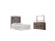 Ashley Drystan Multi Twin Panel Headboard Bed with Mirrored Dresser