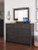 Ashley Brinxton Charcoal Full Panel Bed with Mirrored Dresser and 2 Nightstands