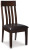 Ashley Haddigan Dark Brown Dining Table and 4 Chairs with Storage