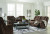 Ashley Soundwave Chocolate Sofa, Loveseat and Recliner