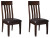 Ashley Haddigan Dark Brown 2-Piece Dining Room Chair