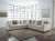 Benchcraft Ardsley Pewter 3-Piece Sectional with LAF Chaise / RAF Loveseat and Ottoman