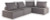 Ashley Bree Zee Brown 4-Piece Outdoor Sectional with End Table