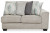 Benchcraft Ardsley Pewter 3-Piece Sectional with LAF Sofa / RAF Loveseat and Ottoman
