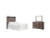 Ashley Drystan Multi Queen Panel Headboard Bed with Mirrored Dresser