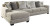 Benchcraft Ardsley Pewter 2-Piece Sectional with LAF Sofa / RAF Chaise and Ottoman