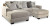 Benchcraft Ardsley Pewter 2-Piece Sectional with LAF Sofa / RAF Chaise and Ottoman