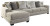 Benchcraft Ardsley Pewter 2-Piece Sectional with LAF Loveseat / RAF Chaise and Ottoman