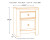 Ashley Paxberry Whitewash Queen Panel Bed with Mirrored 61" W Dresser, Chest and Nightstand