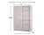 Ashley Paxberry Whitewash Queen Panel Bed with Mirrored 61" W Dresser, Chest and Nightstand