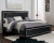 Ashley Kaydell Black King/California King Upholstered Panel Headboard Bed with Dresser