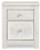 Ashley Paxberry Whitewash Queen Panel Bed with Decorative Mirrored Dresser, Chest and 2 Nightstands