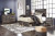 Ashley Drystan Multi Queen Panel Bed with 4 Storage Drawers with Mirrored Dresser, Chest and 2 Nightstands