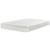 Ashley Chime 8 Inch Memory Foam White Twin Mattress with Better than a Boxspring Foundation
