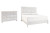 Ashley Paxberry Whitewash King Panel Bed with Dresser