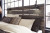 Ashley Drystan Multi Queen Panel Bed with 2 Storage Drawers with Mirrored Dresser, Chest and 2 Nightstands