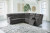 Ashley Partymate Brindle 2-Piece Sectional with LAF Loveseat / RAF Loveseat and Recliner