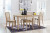 Ashley Gleanville Light Brown Dining Table and 4 Chairs