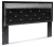 Ashley Kaydell Black King Upholstered Panel Headboard with Dresser